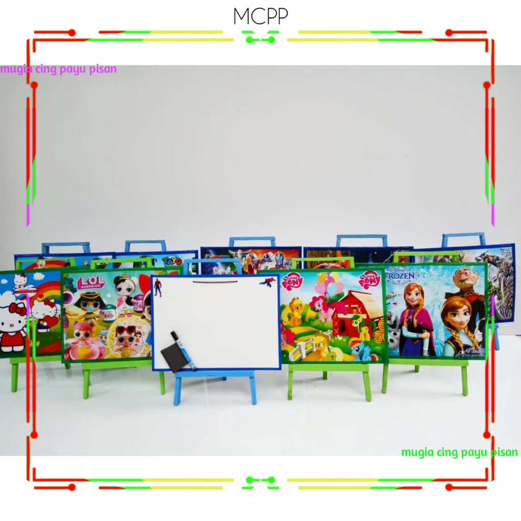 

Whaiteboard Penyangga Karakter Anak Minimalis Gratis Spidol Dan Penghapus Whiteboard 30 X 40 CM