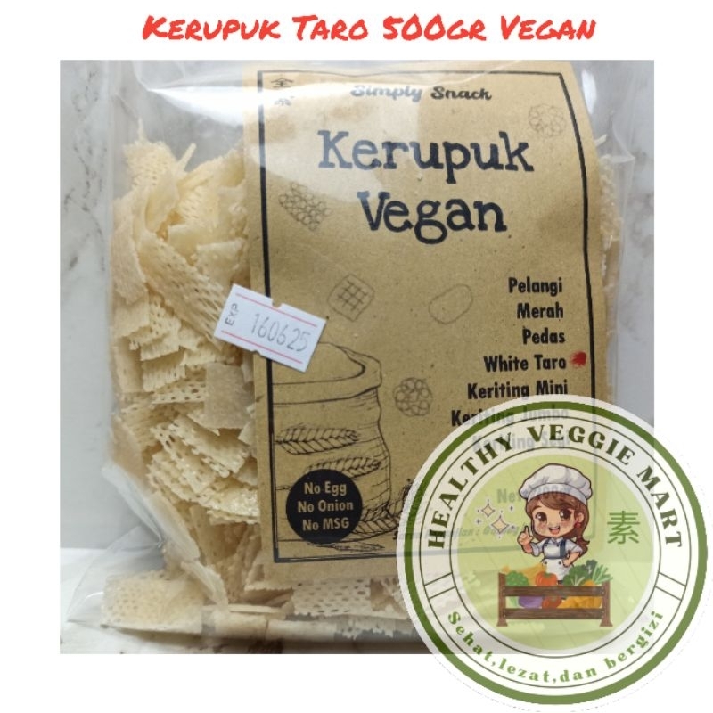 

Kerupuk Vegetarian White Taro 500gr / Krupuk Vegetarian / Kerupuk Vegan Simply Snack