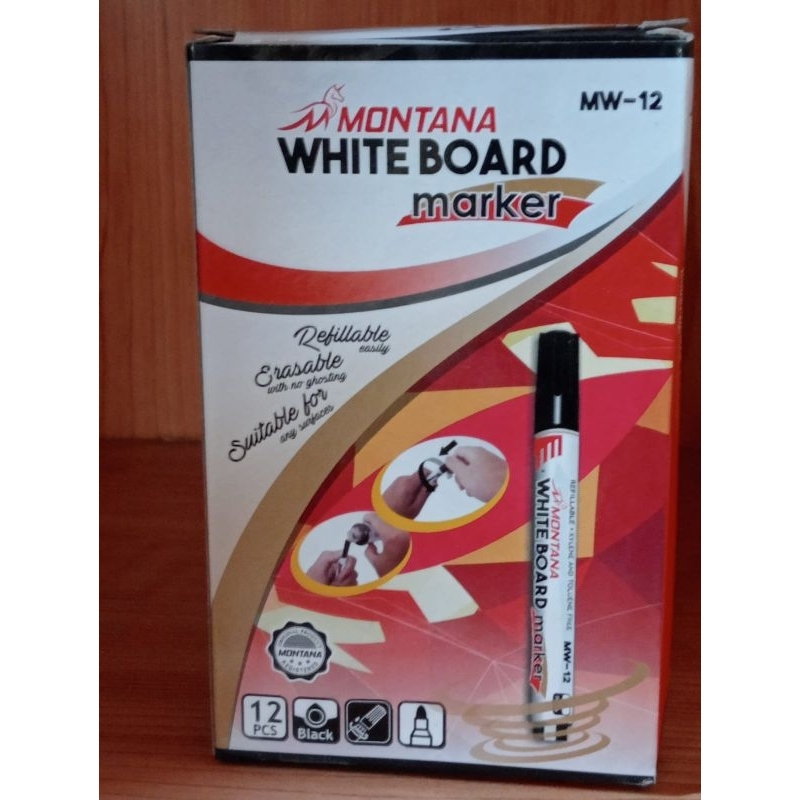 

Spidol montana WHITE BOARD Marker refillable 12pcs