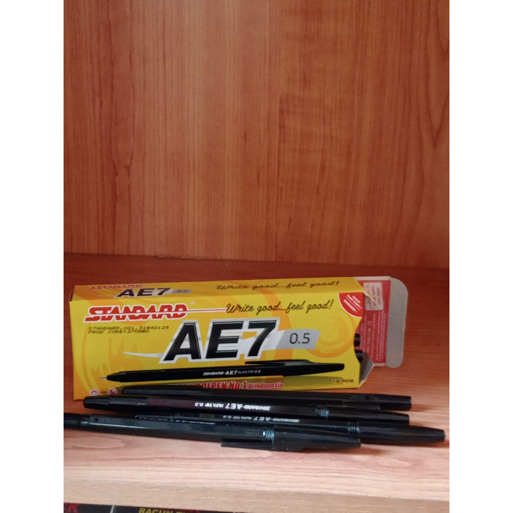 

Pena bolpen standard AE 7 original 1pack 12 pcs