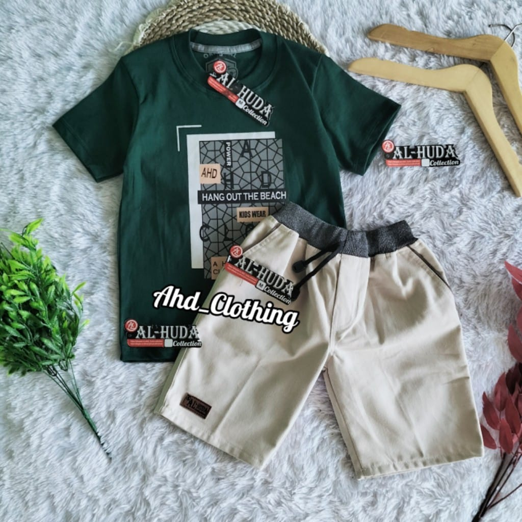 Setelan kaos distro celana pendek rib anak usia 1-10 tahun | Setelan anak laki laki | Stelan anak co