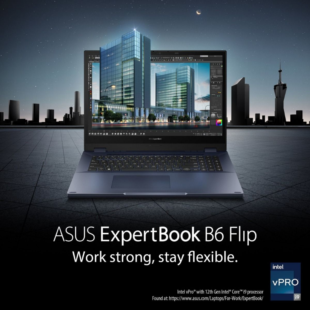 Asus Expertbook Flip B6602FC2 MH7310X i7-12850HX vPro 32GB 1TB RTXA2000 8B W11 PRO
