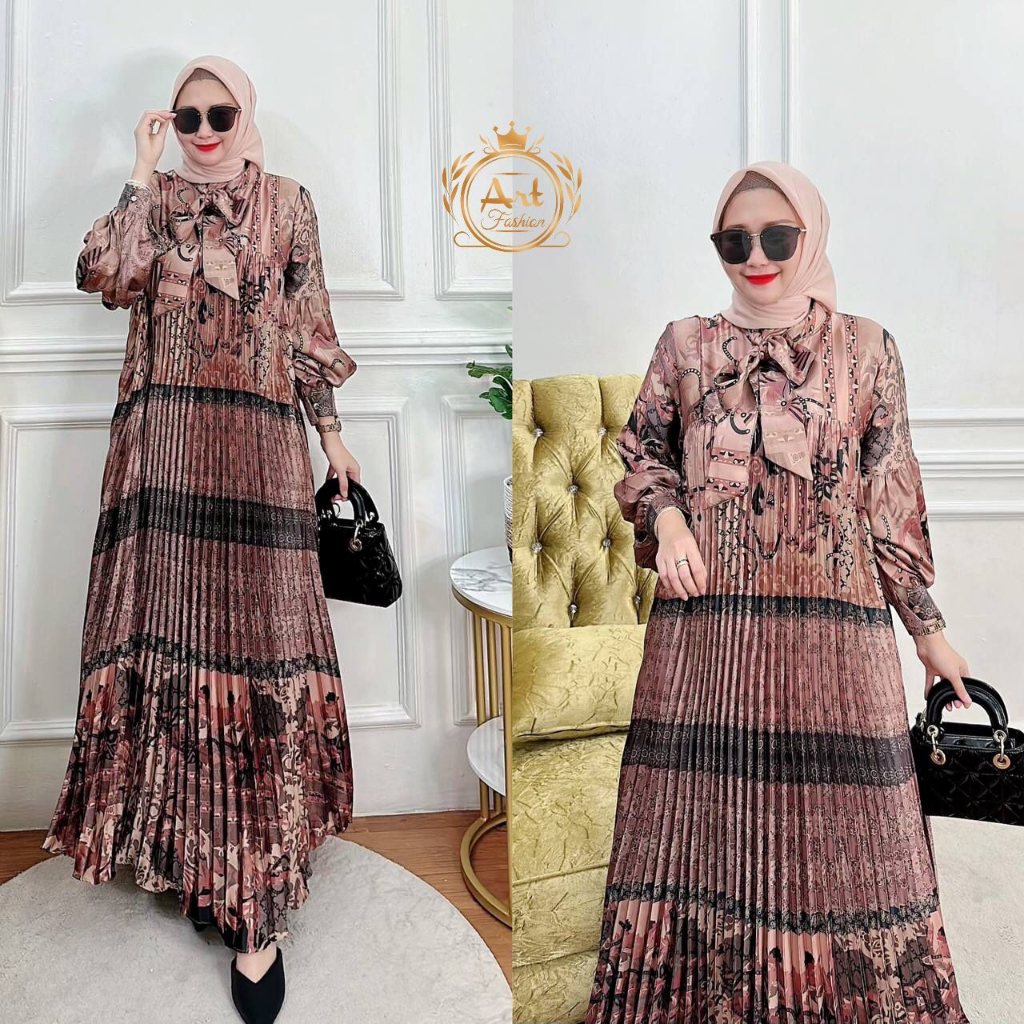 INARA DRESS PLISKET FLOWER