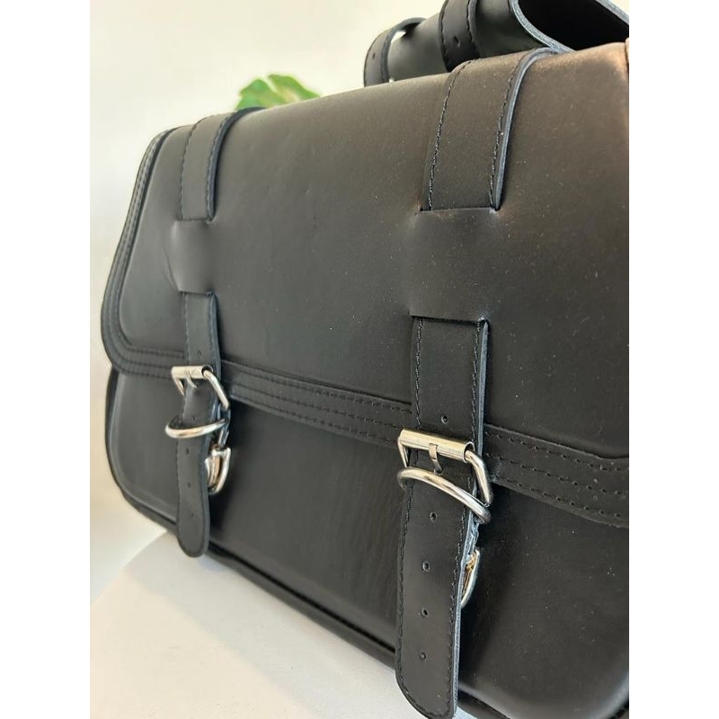 Pre❤️ Side Bag Kulit Asli All Motor Classic/Caferacer ( Sportster,Royal Enfield,Benneli,dll)