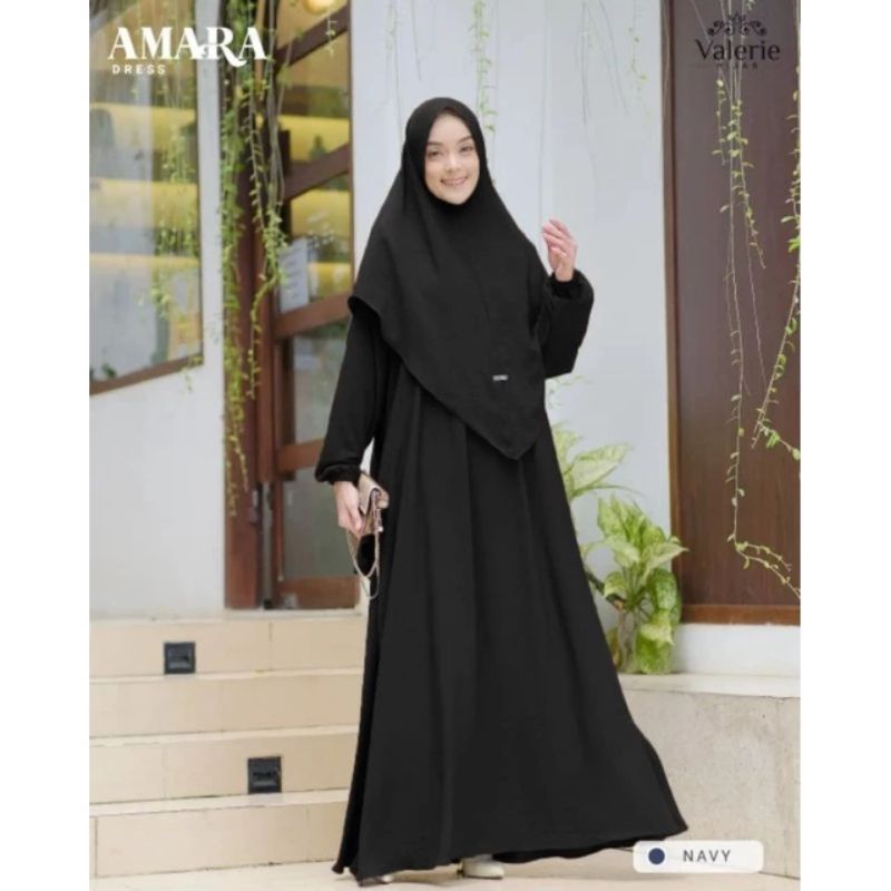Gamis syar'i Amara/gamis set hijab/gamis crinkel