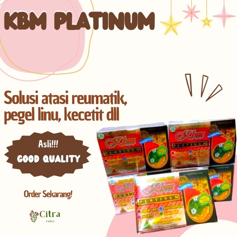 KBM PLATINUM KAPSUL ASAM URAT ORIGINAL