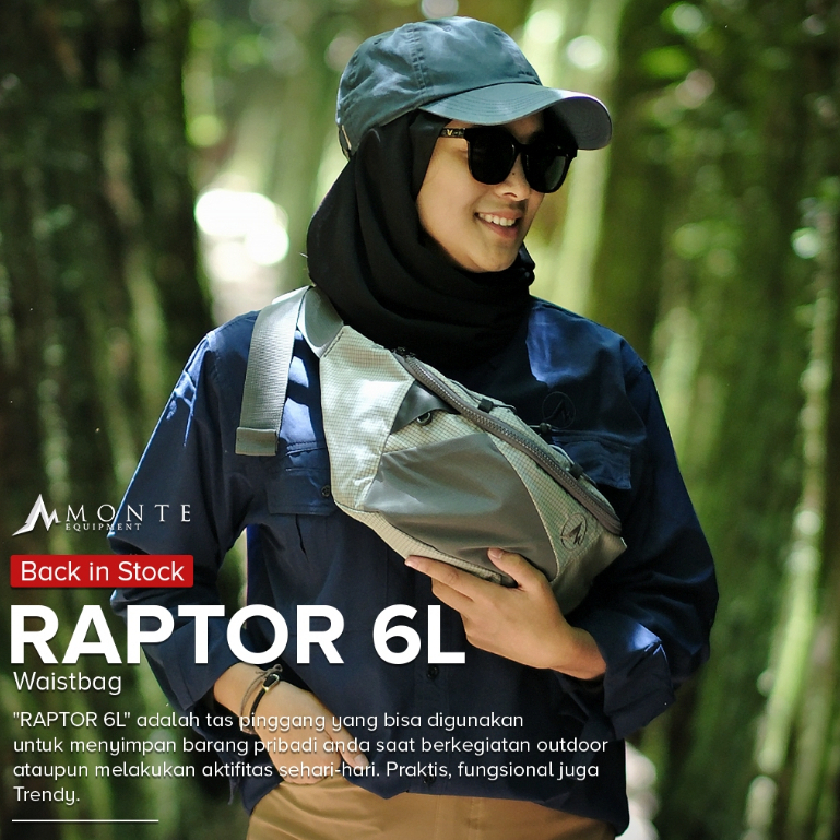 MONTE - WAISTBAG - RAPTOR 6 L FULL GREY