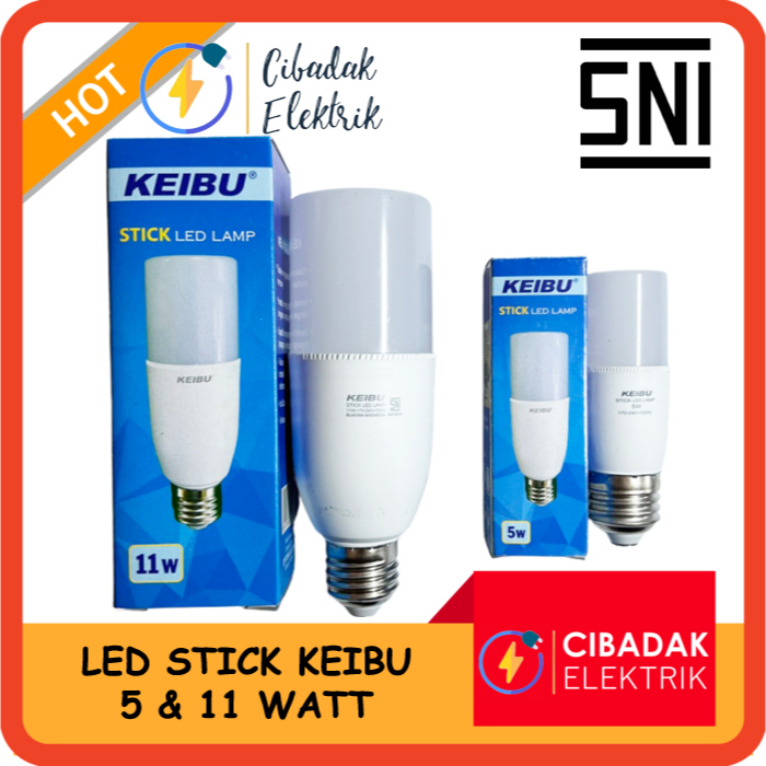LAMPU LED STICK KEIBU 5 / 11 Watt GARANSI 1 TAHUN