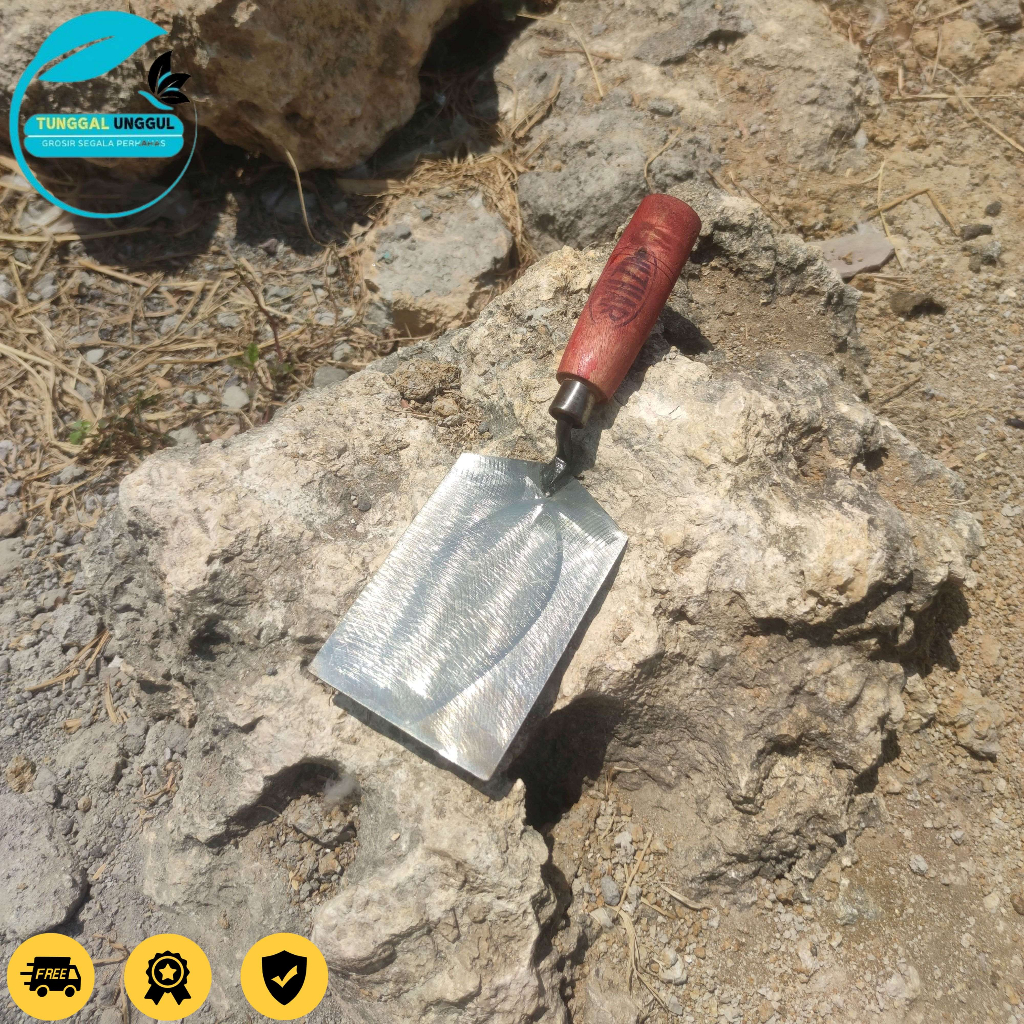 Cetok Semen Baja Asli Kotak - Cetok Tukang - Galur Kotak Pengaduk Semen