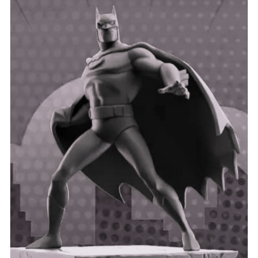 Miniature Figure BATMAN animation 1/64 HO diorama for diecast
