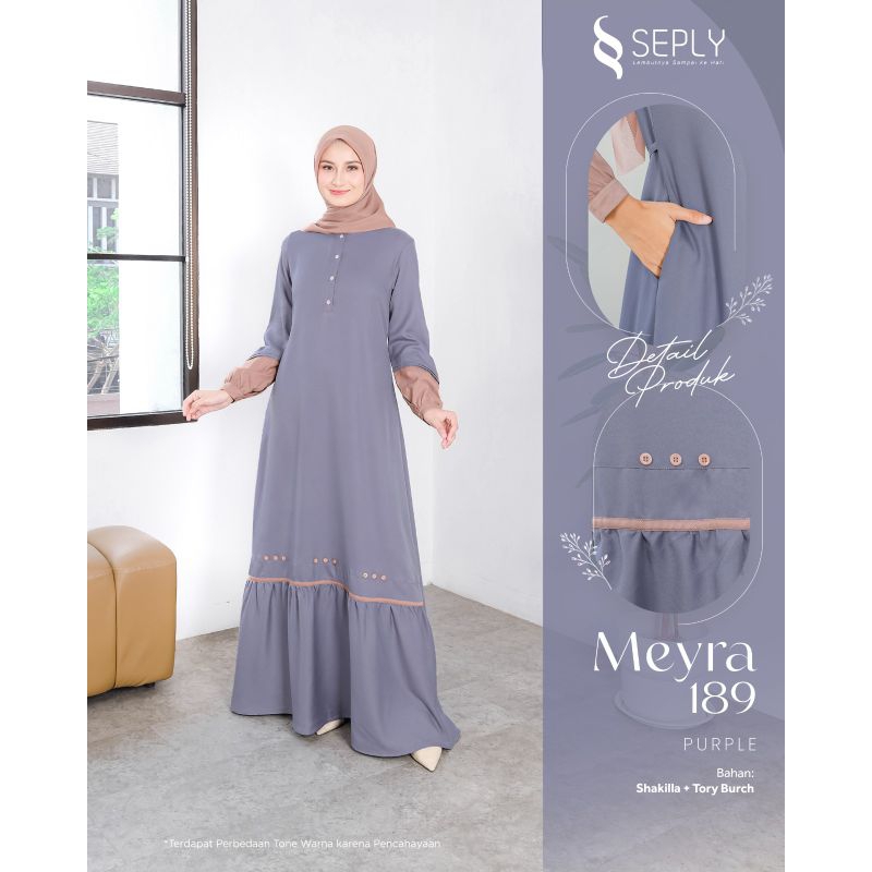 SEPLY _ Gamis Muslim Wanita MEYRA 189 - PURPLE