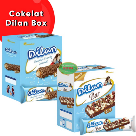 

[MT] Dilan Chocolate Crunchy Caramel & Cheese 24gr x 12pcs / Dilan Chocolate Bar 18gr x 12pcs/ Dilan Waffle Lembut