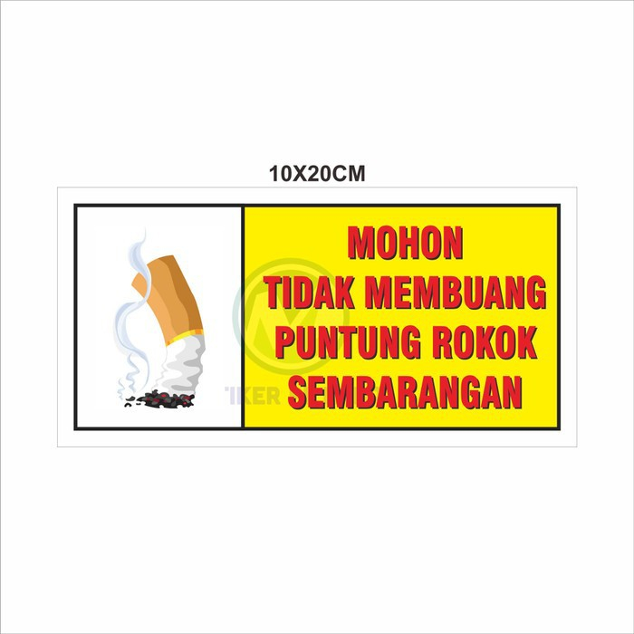 

STIKER VINYL MOHON TIDAK MEMBUANG ROKOK SEMBARANGAN