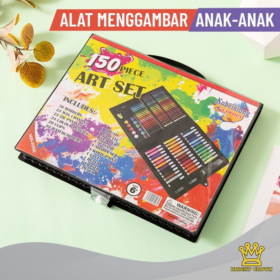 

ART SET 150 PENSIL WARNA Crayon Set 150Pcs - Crayon Mewarnai