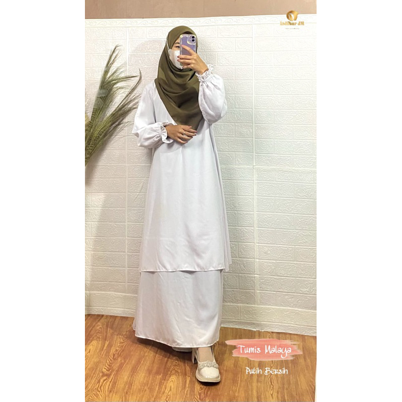 Tumis Malaya || Gamis Premium, gamis polos, gamis wolfis monalisa ori || Izdihar JM