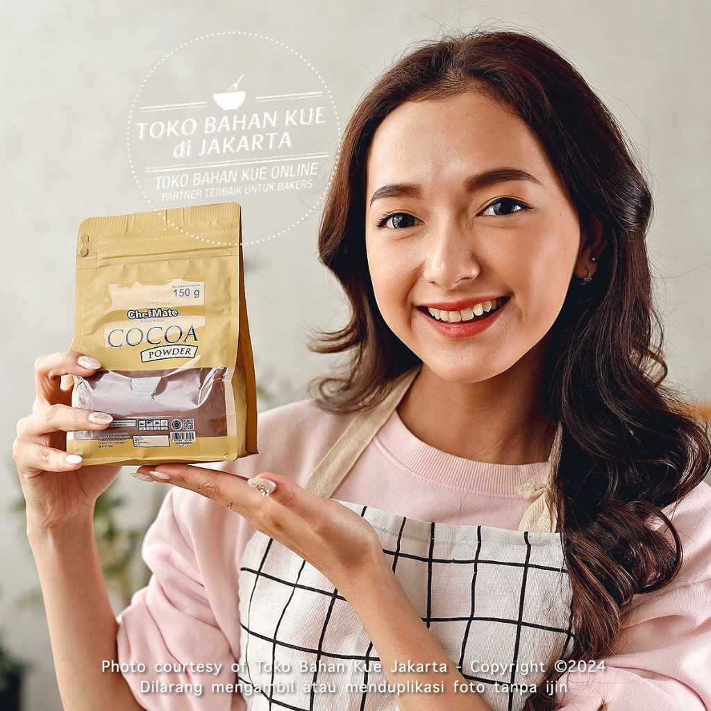 

Chefmate Pure Cocoa Powder 150gr Kemasan ASLI Red Brown Cokelat Bubuk Murni Premium Warna Cokelat Kemerahan