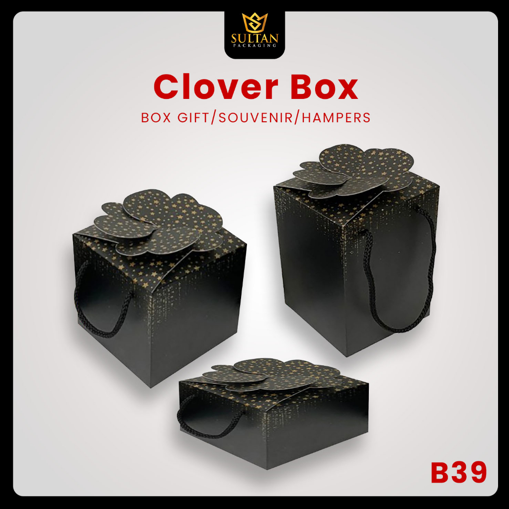 

Clover Box - Dus Toples - Kotak Hadiah Mewah - Kotak Kado Ulang Tahun - B39