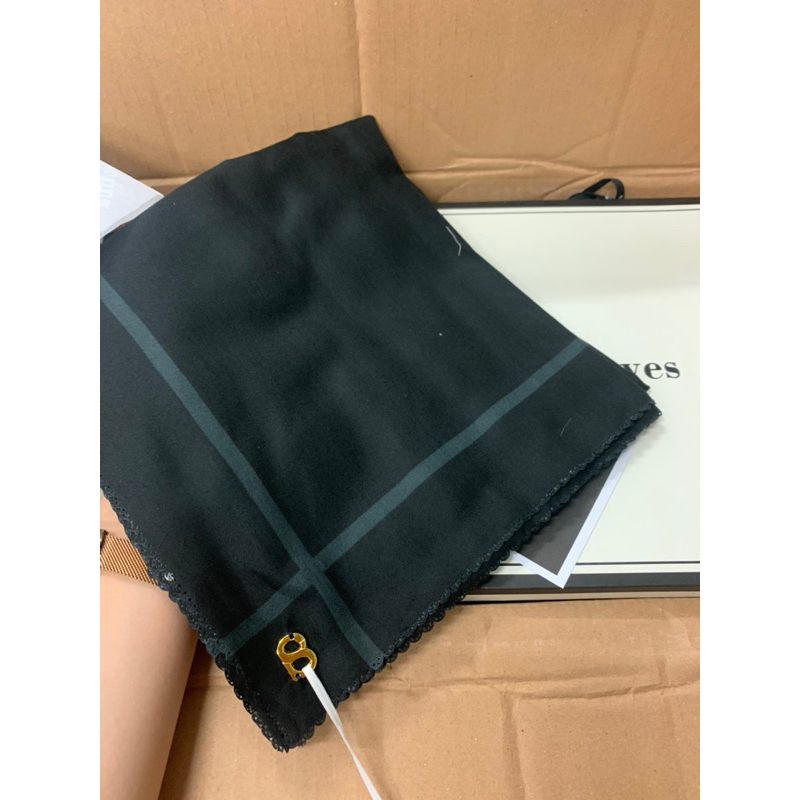 Basic Voal Buttonscarves Jet black