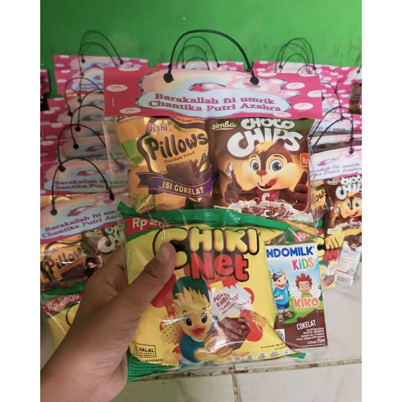 

Bingkisan Snack ultah ulangtahun hampers anak