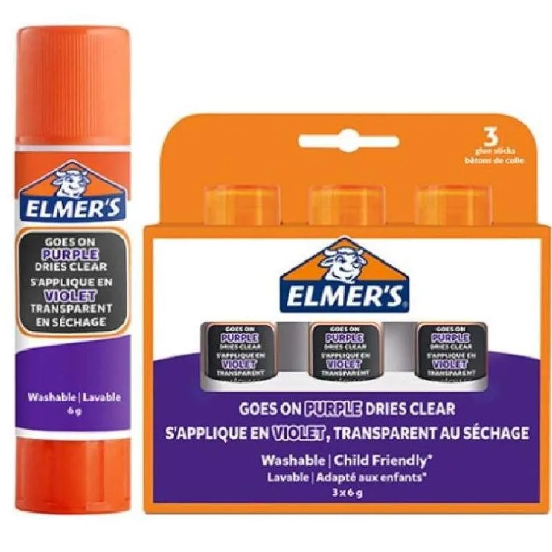 

ELMERS ELM GLUE STICK 6G BL3 PURPLE