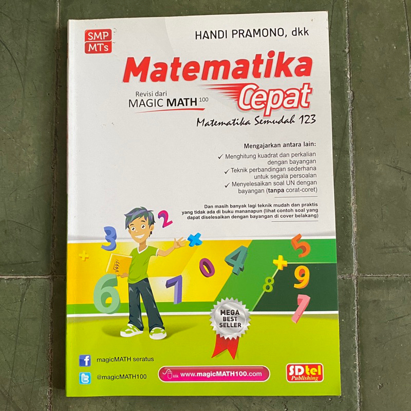 Preloved Buku Matematika Cepat SMP MTS Penulis Handi Pramono Sdtel Publishing