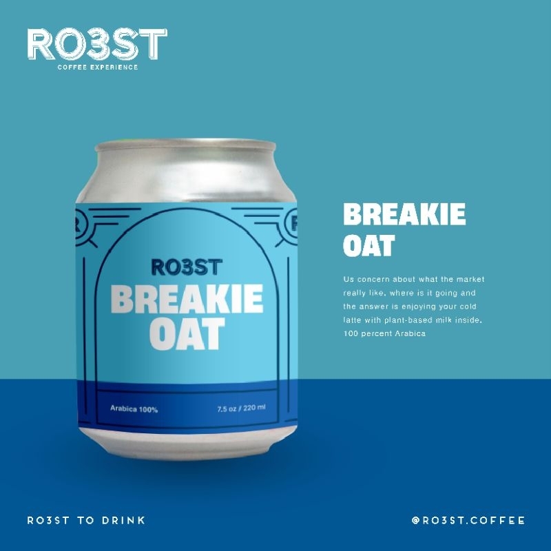 

Breakie Oat / Minuman Oatly Oatside Milklab Ready to Drink Coffee Plantbased Kaleng