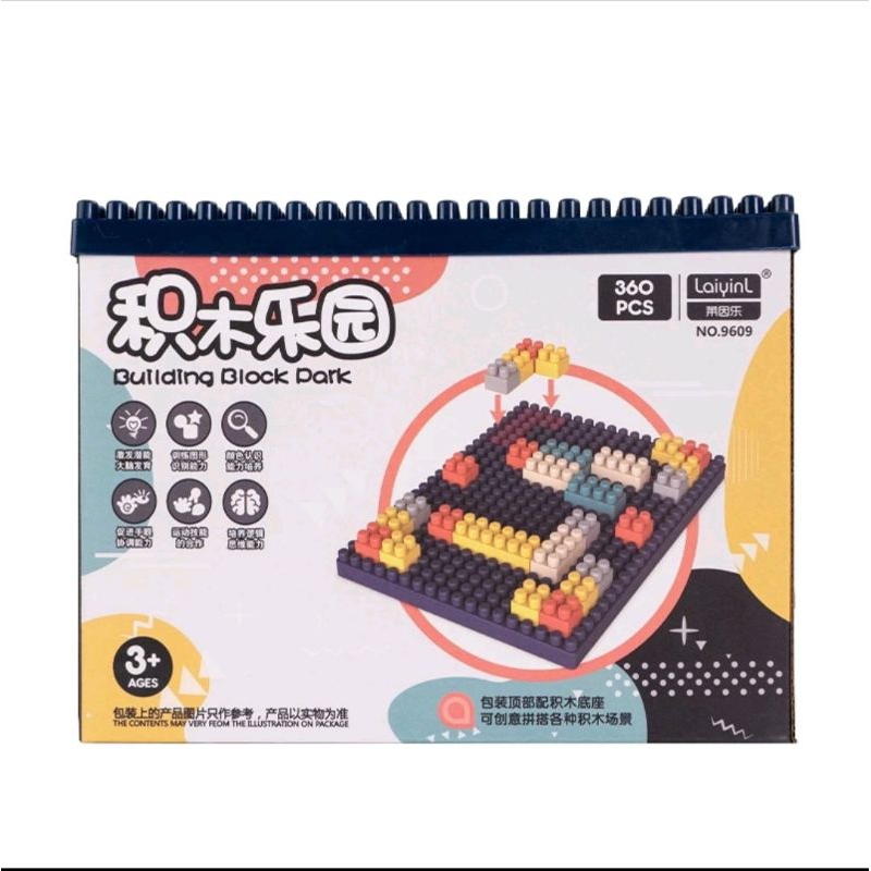 nonakembar❣️ KKV - Mr man 360 pcs puzzle building blocks/gift/partikel berukuran besar DIY/SNI