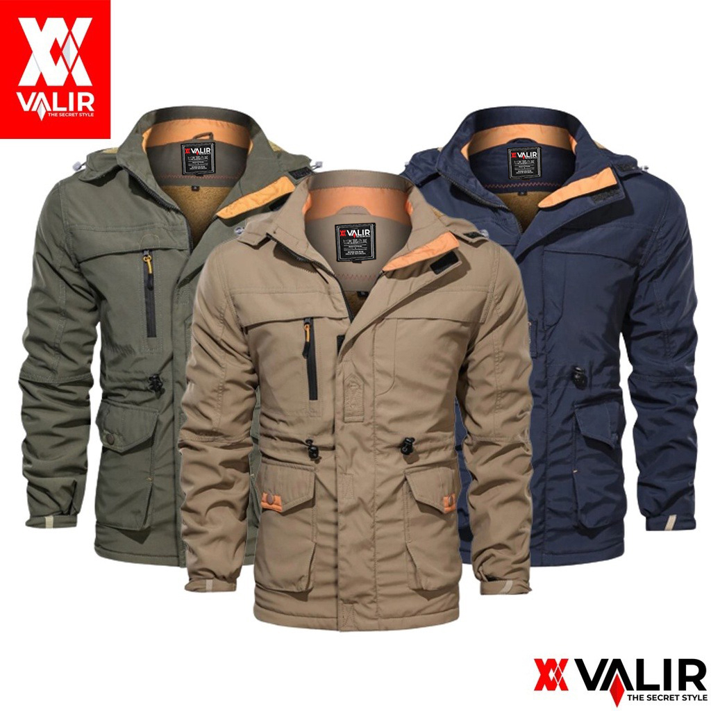 Valir Budies Jaket Pria Keren Terbaru Jaket Motor Pria Outdoor Anti Air Waterproof Bahan Taslan Premium Tebal Jaket Windbreaker Anti Angin Jaket Pria Casual Kekinian