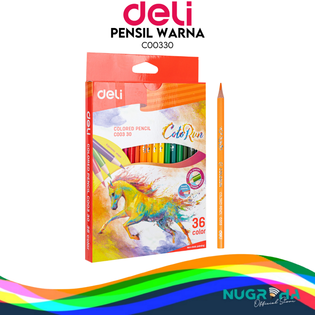 

DELI PENSIL WARNA PANJANG 36 WARNA C00330