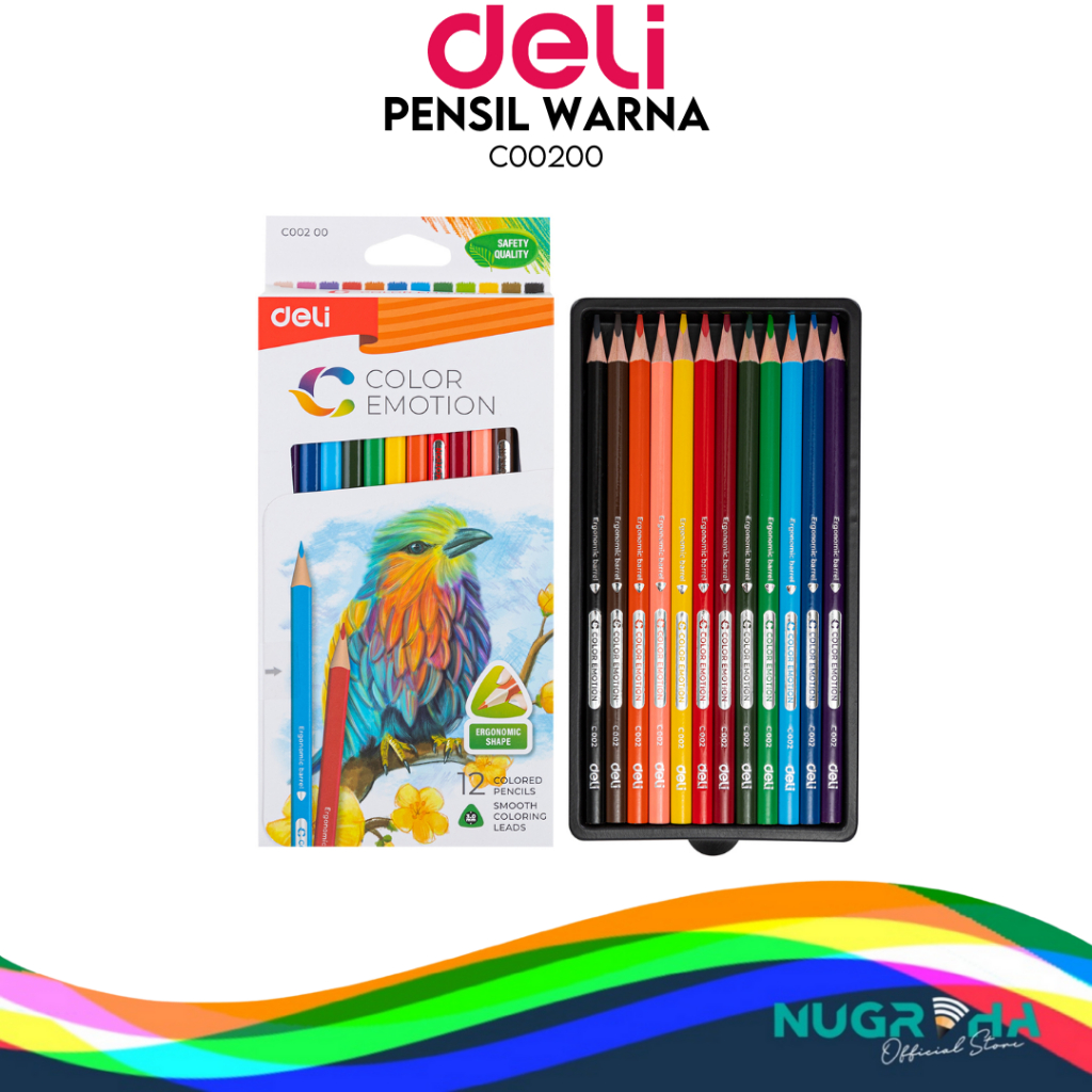 

DELI PENSIL WARNA PANJANG 12 WARNA C00200