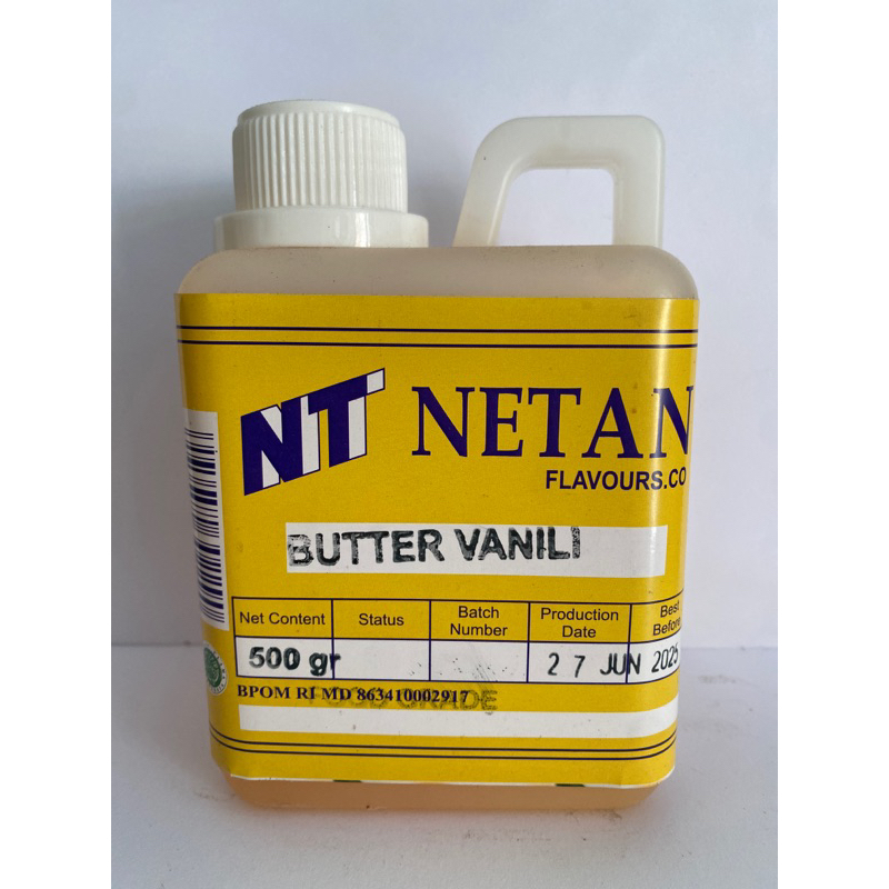 

NETAN BUTTER VANILI 500GRAM BUTTER CAMPURAN MENTEGA