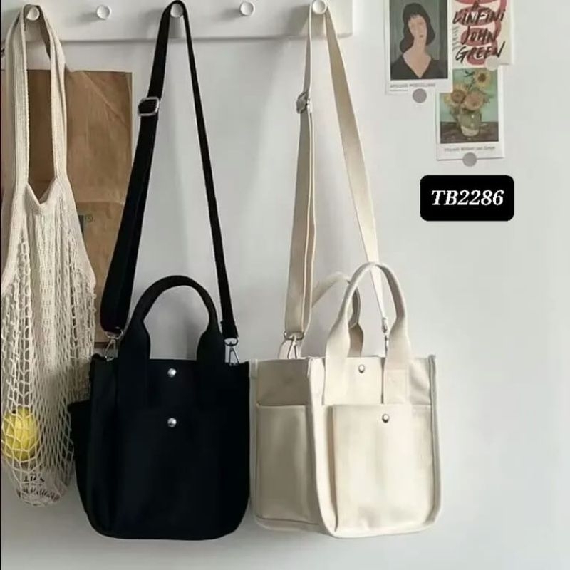 Tas Tote Bag Canvas Import TB2286