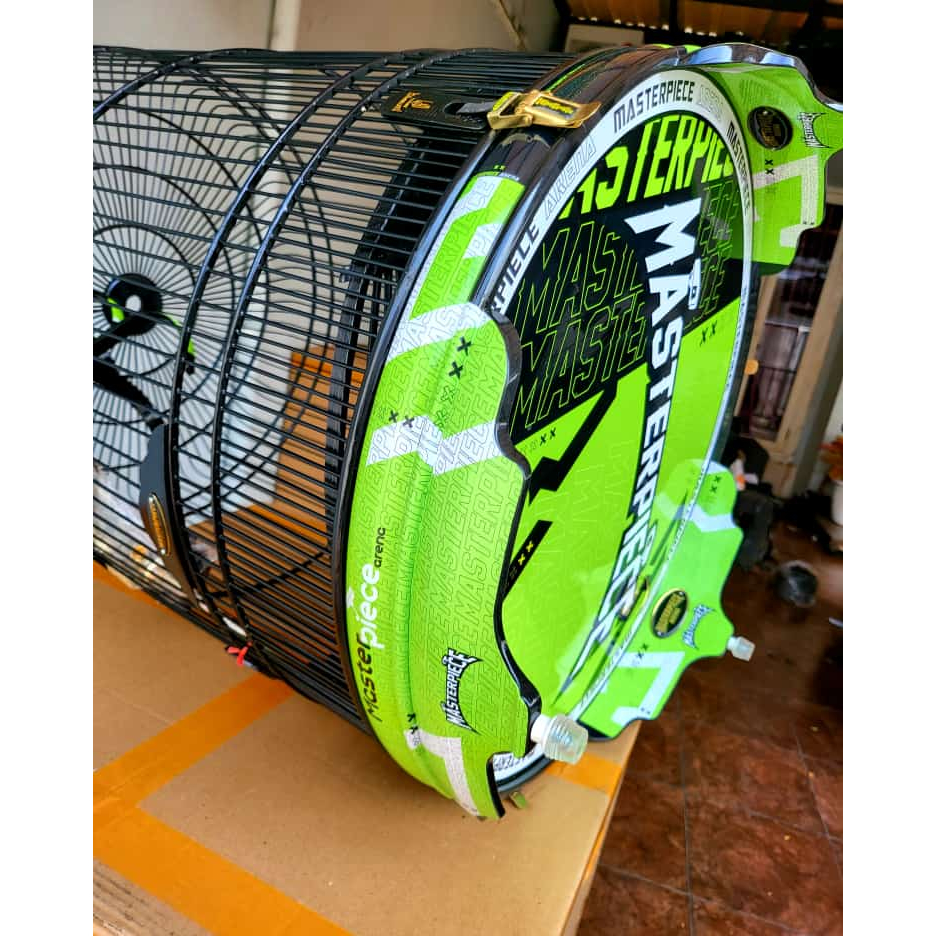 Sangkar Murai Masterpiece Arena Hijau PVC Terbaru No.2 Mewah