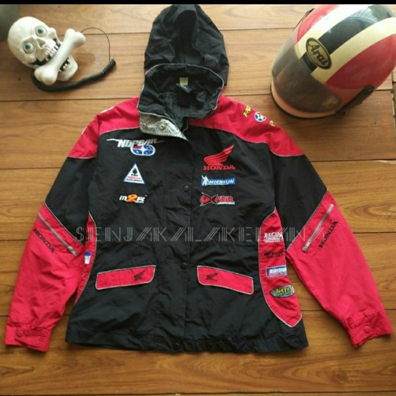 Vintage Official HRC Honda Racing Jacket not yellow corn suzuki yamaha