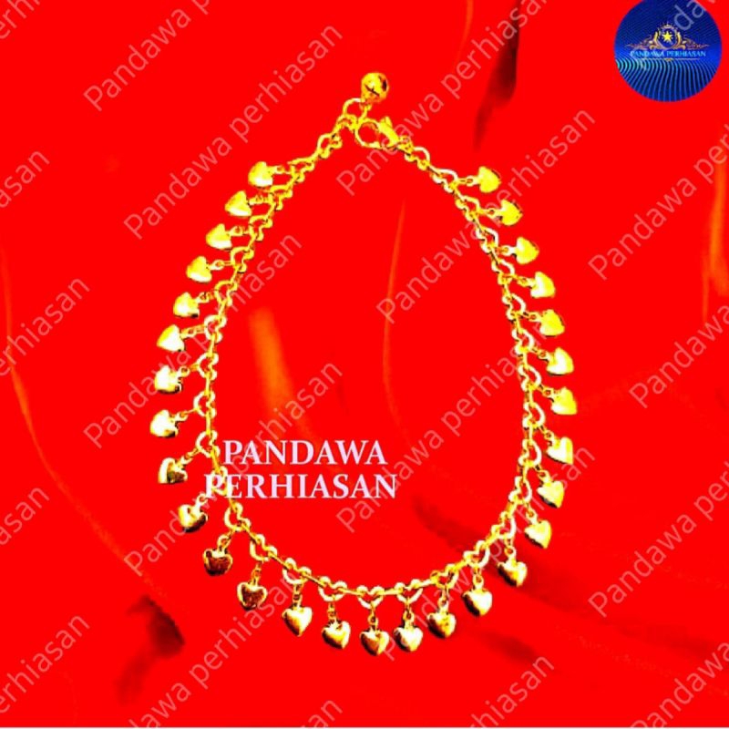 Gelang kaki wanita india Anti luntur Anti karat asli ori terbaru aksesoris perhiasan fashion Korean 
