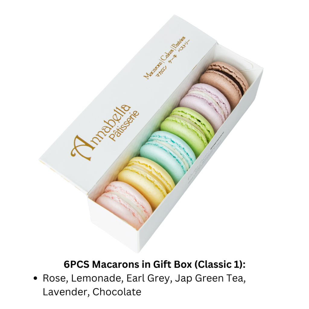 

Annabella Patisserie 6PCS Macarons in Gift Box (Classic 1)