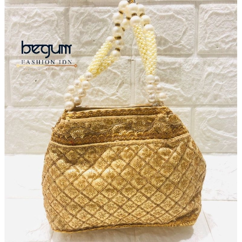 sling potli India / Tas Pesta / Clutch ada rantainya