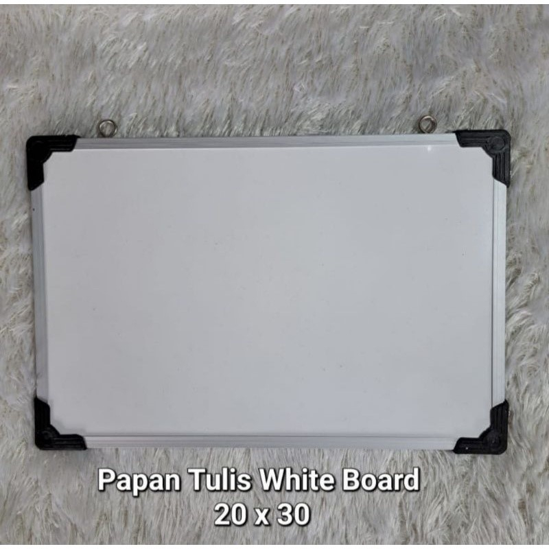 Papan Tulis Whiteboard 20x30 Free Spidol Dan Penghapus Bingkai Aluminium