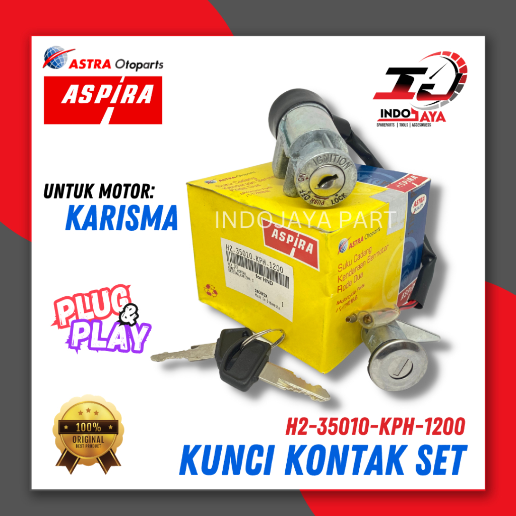 [BAYAR DI TEMPAT] KUNCI KONTAK ASSY ASPIRA KARISMA / KUNCI KONTAK SET + JOK / PAKET SET KUNCI KONTAK