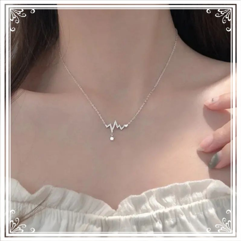 Kalung Detak Jantung perhiasan Wanita