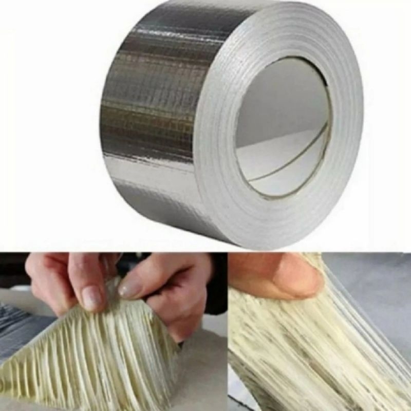 Lakban Aluminium Foil Waterproof Anti Bocor Aluminium Lem Perekat Anti air