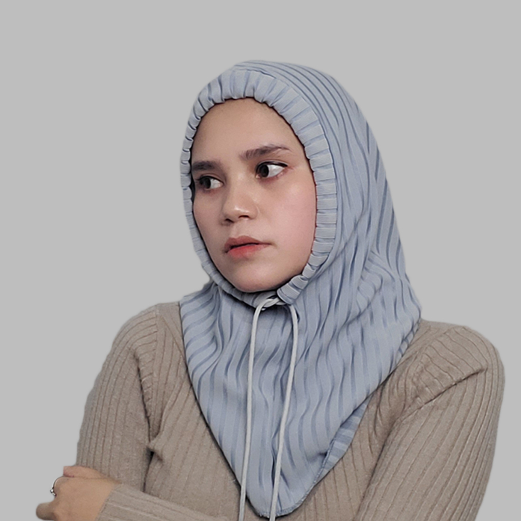 Hijab Instan Kekinian  Balaclava  Kerudung Instan Knit Hoodie Trending