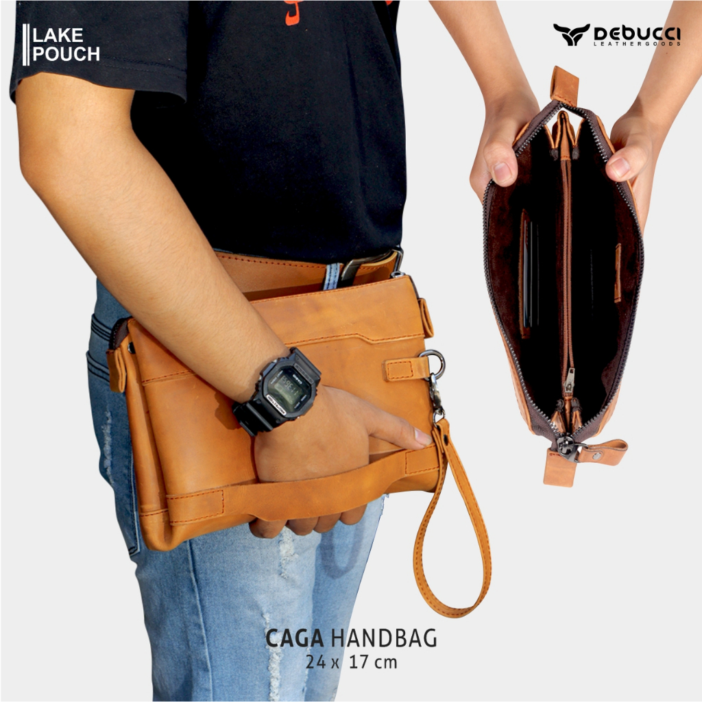 Debucci Leather goods - Caga Handbag Kulit Asli Kekinian /Tas Handbag/Tas Kulit Premium/Handbag Pria