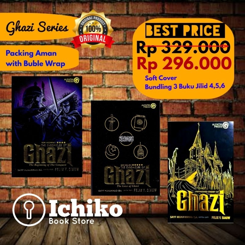 PAKET GHAZI JILID 4 5 & 6 ALFATIH PRESS ORIGINAL