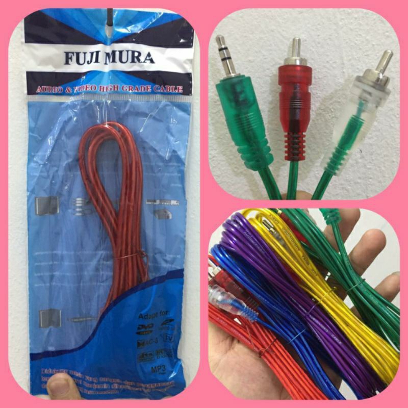 Kabel Audio 2 in 1 jack 3,5mm (1,5 meter)