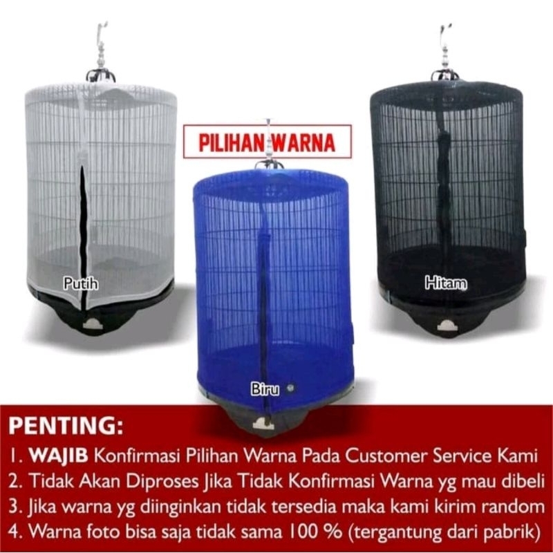 Kerodong Sangkar Kandang Murai Transparan Krodong Sangkar Transparan