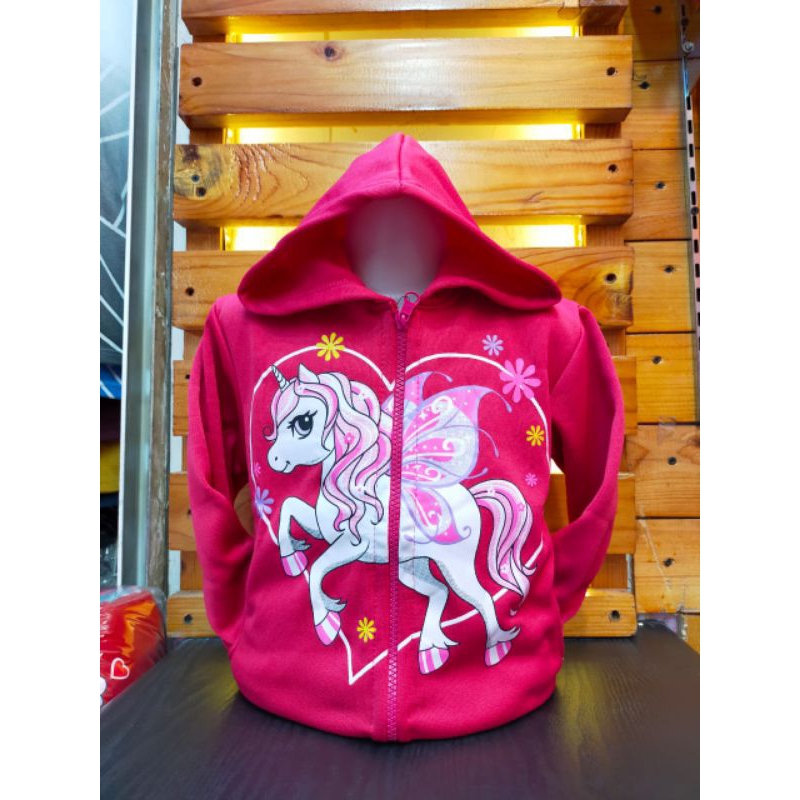 Jaket Anak Perempuan Unicorn Love Bahan Fleece/Jaket Anak/Jaket Anak Cewek Murah/Jaket Anak Perempua