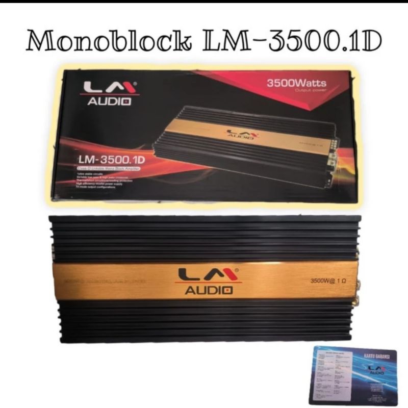 Monoblock LM audio 3500 watt murni tenaga badak