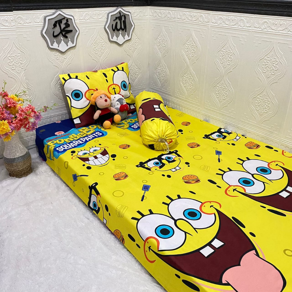 SPREI HOMEMADE MOTIF SPONGEBOB 120 160 180 200