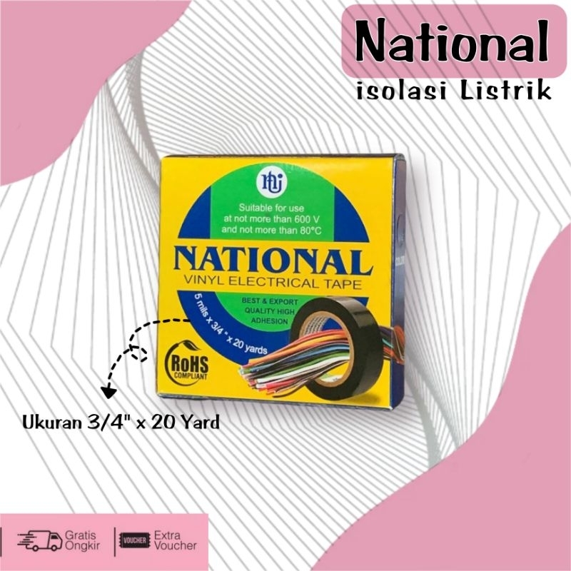 Isolasi Listrik National. Isolasi Listrik. Isolasi kabel. Solasi Kabel National